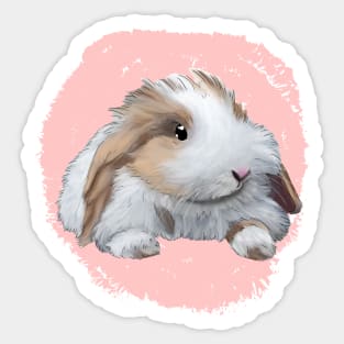 Pink HL Rabbit _ Bunniesmee Sticker